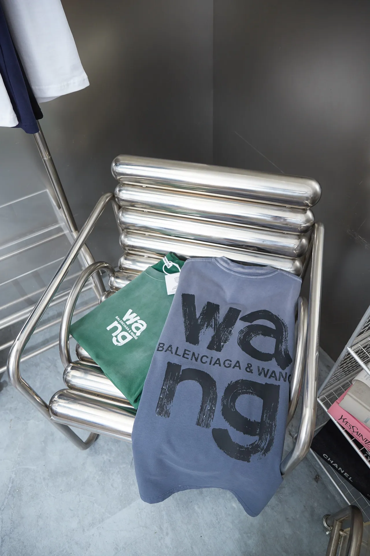 Alexarderwang 25SS New Arrival 100% 32 1X 1 ：Black/White/Blue/Green Size：S/M/L/XL